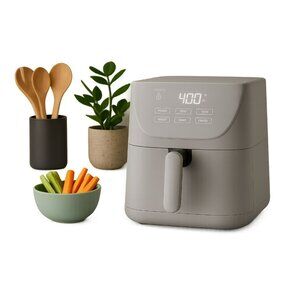 CRUXGG 6QT Touch-Activated Air Fryer – GRAY- Touch Activated